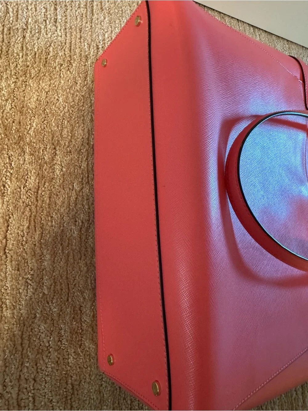 kate spade New York Pink Saffiano Leather Tote
